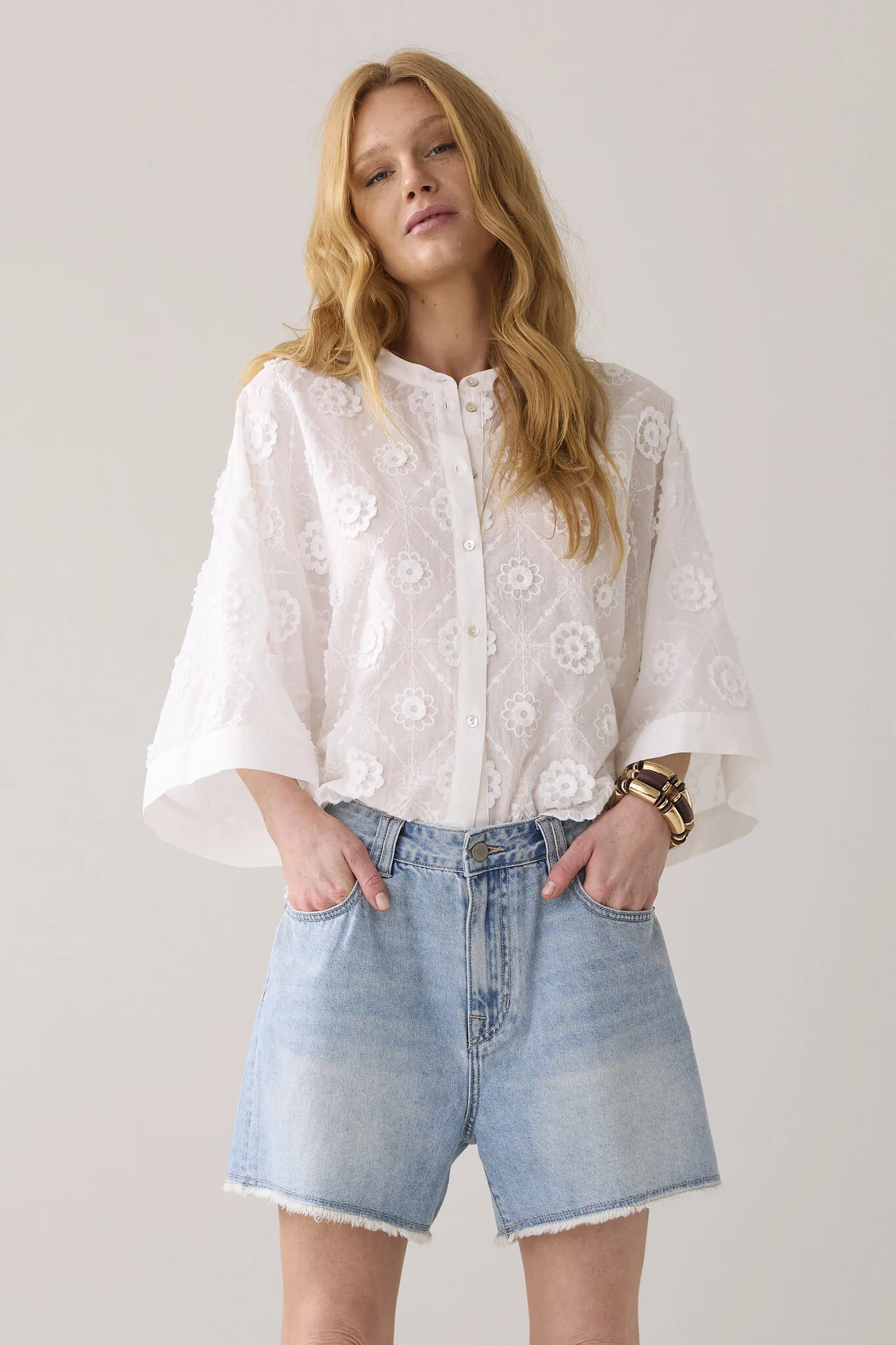 Summum 2s3286-12183 blouse flower