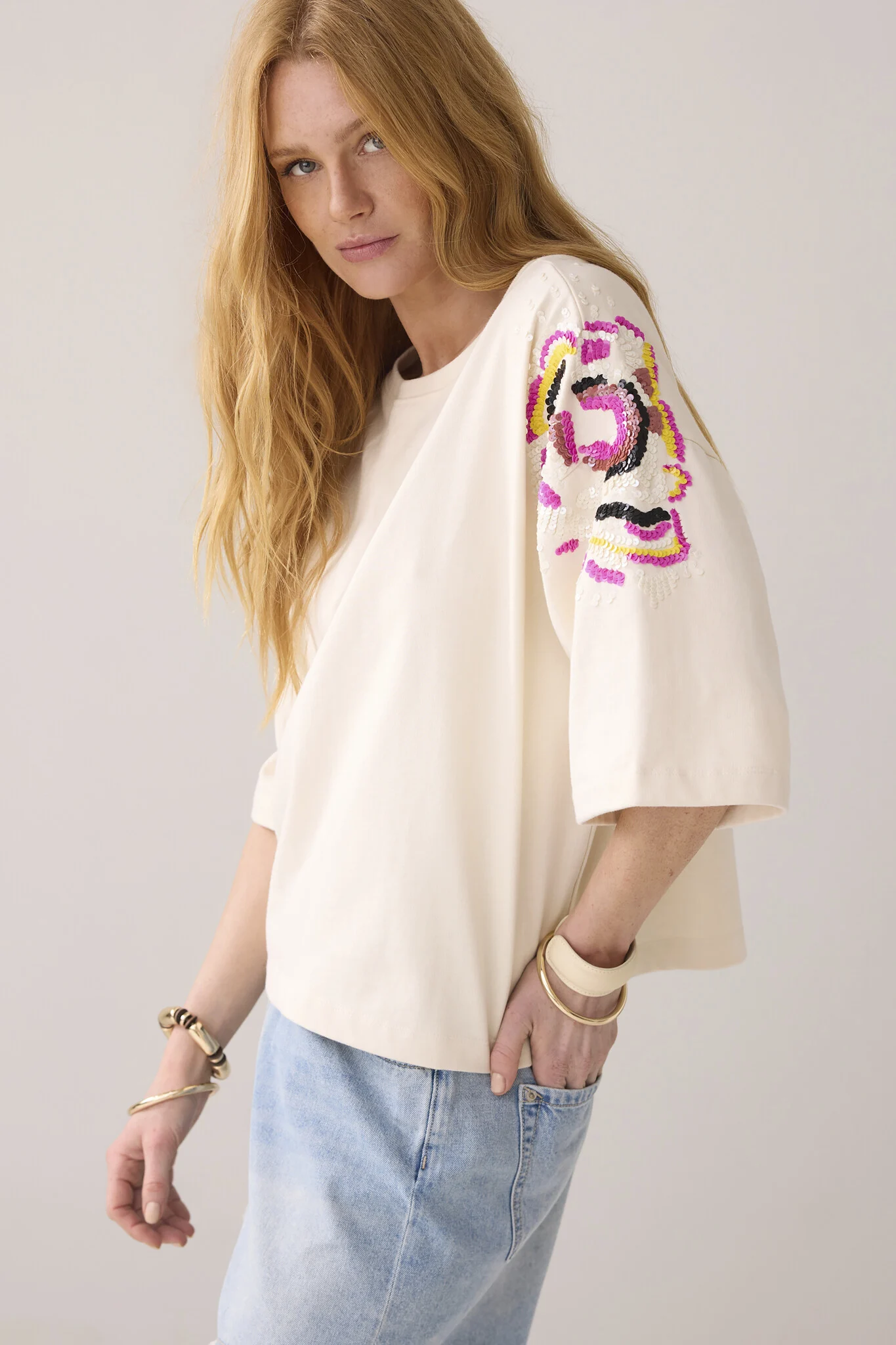 Summum 3s5147-30694 oversized embellished sweatshirt