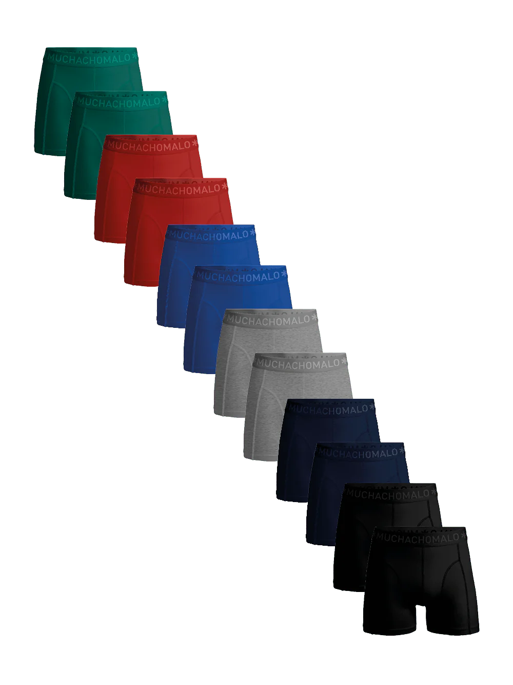 Muchachomalo Heren 12-pack boxershorts effen