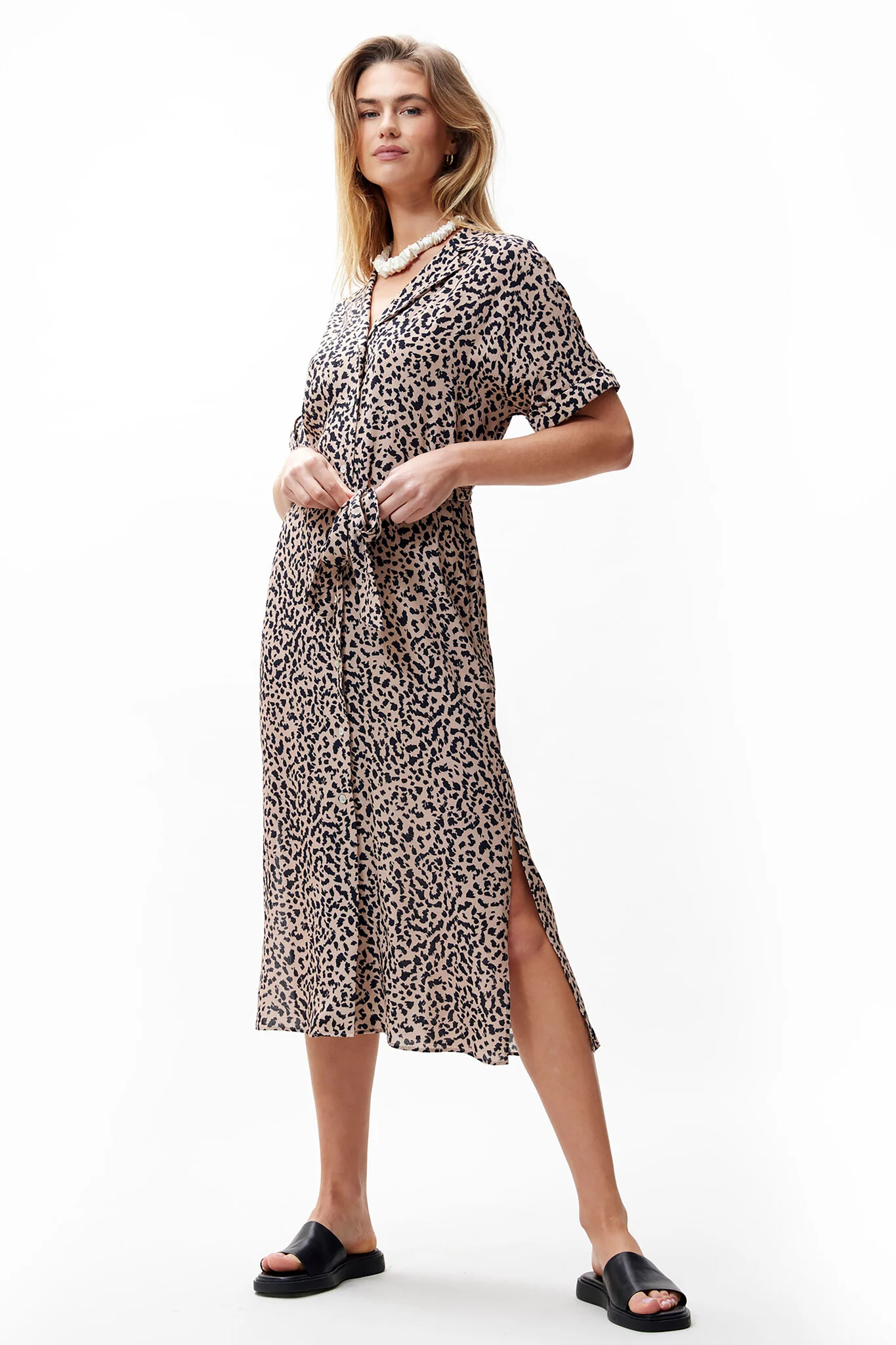 Catwalk Junkie 2502021800 leopard blouse dress