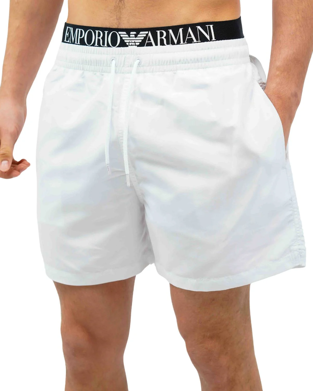 Emporio Armani Man woven boxer beachwear