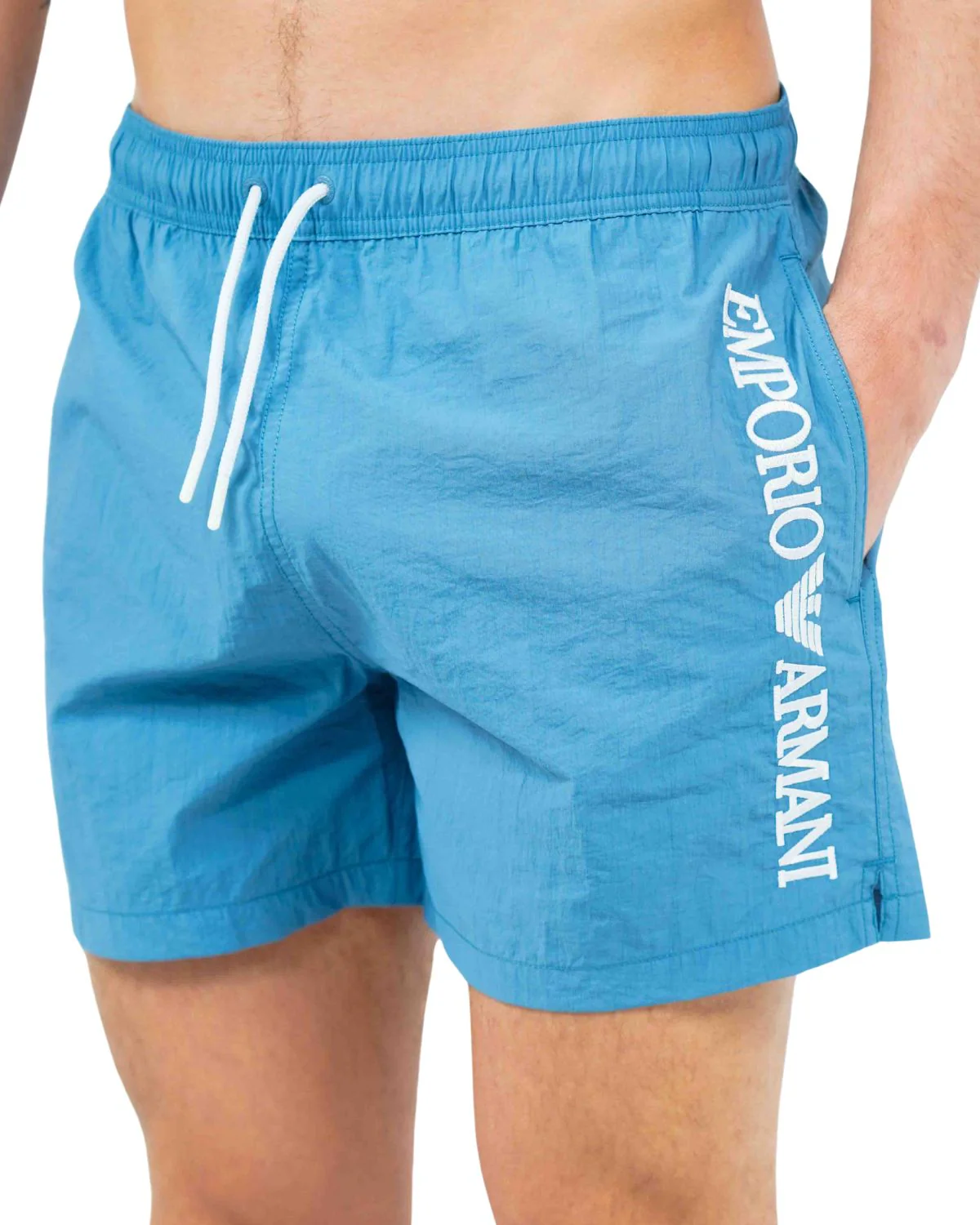 Emporio Armani Man woven boxer beachwear