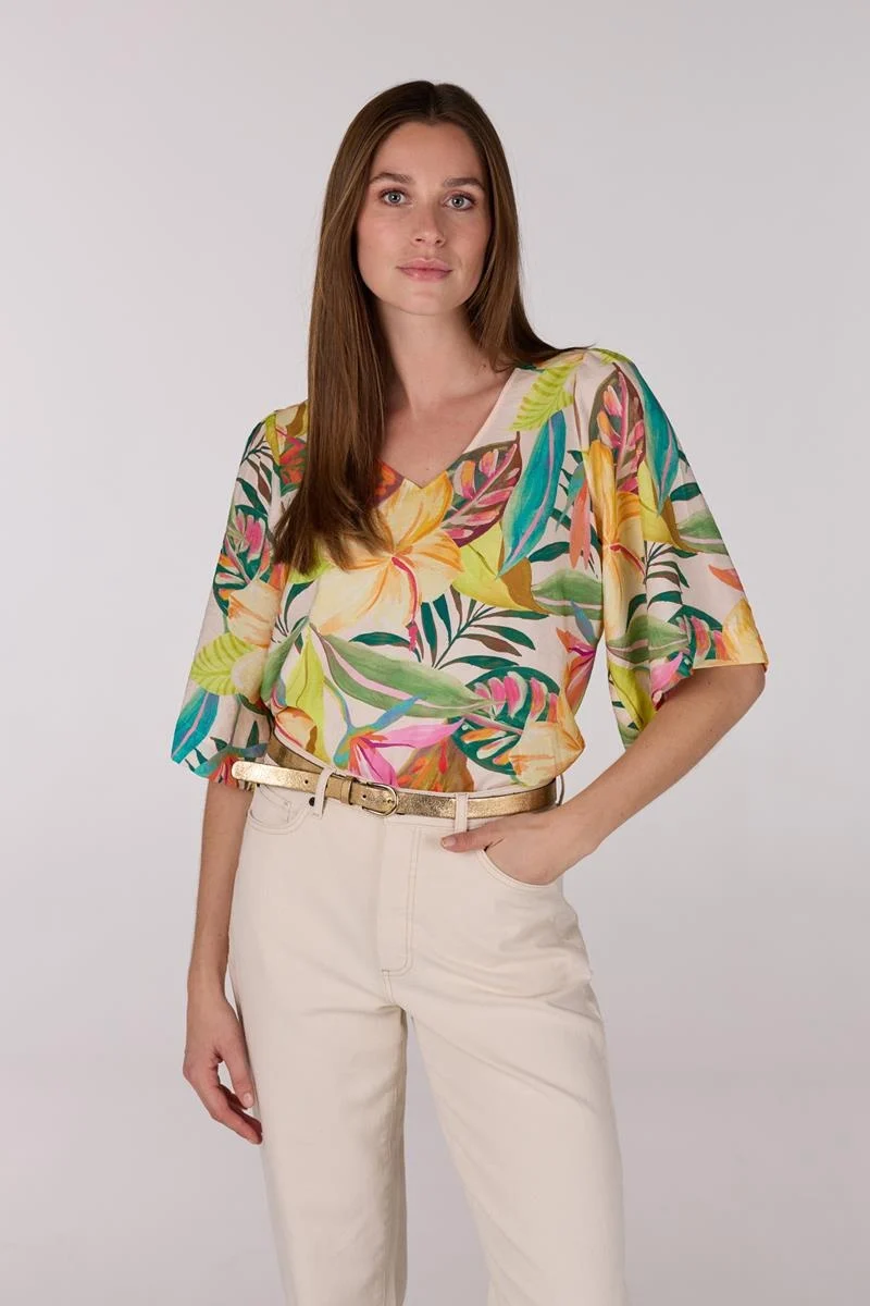 Jansen Amsterdam Feursy blouse wap 127 short multicolor