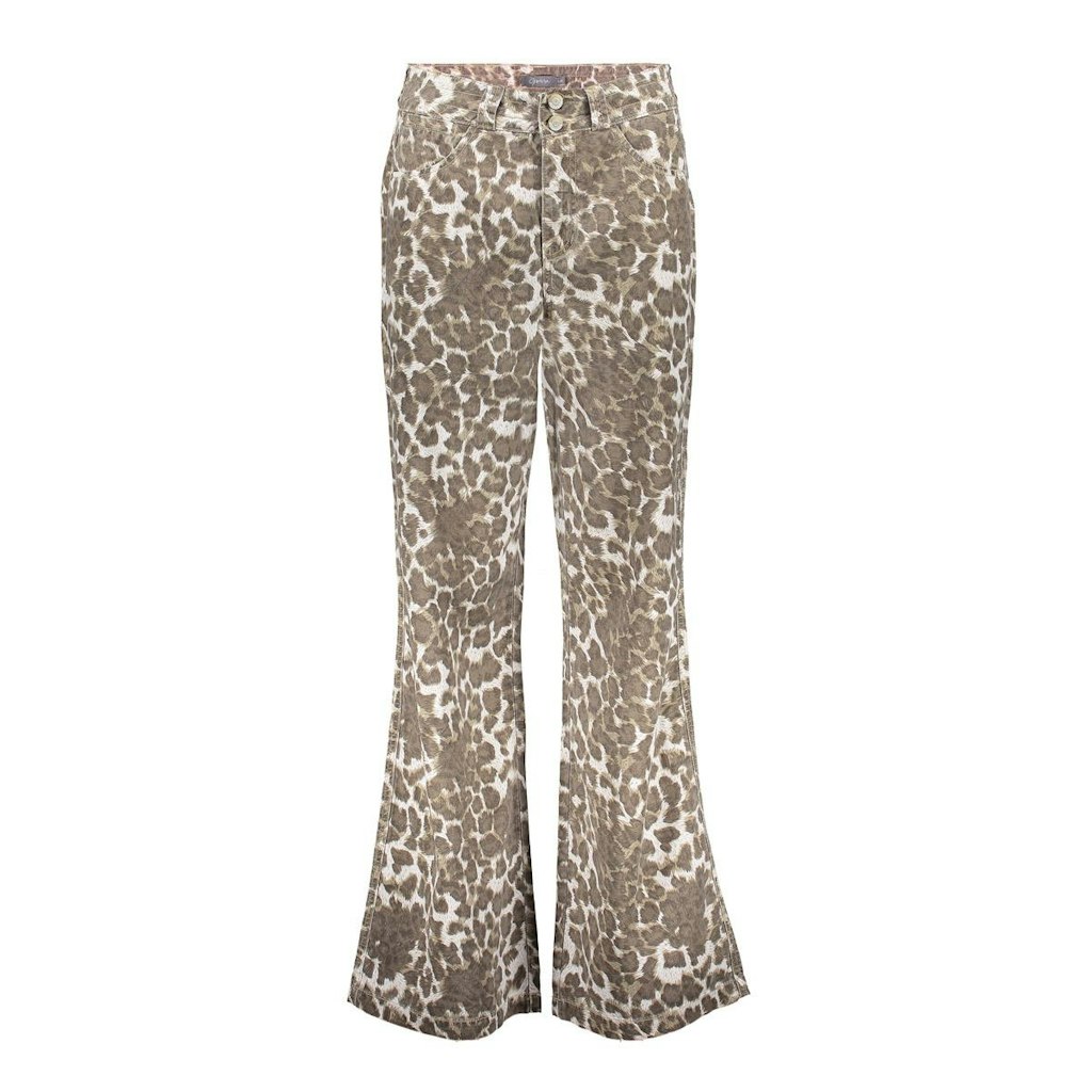 Geisha 51333-10 jeans wide leopard