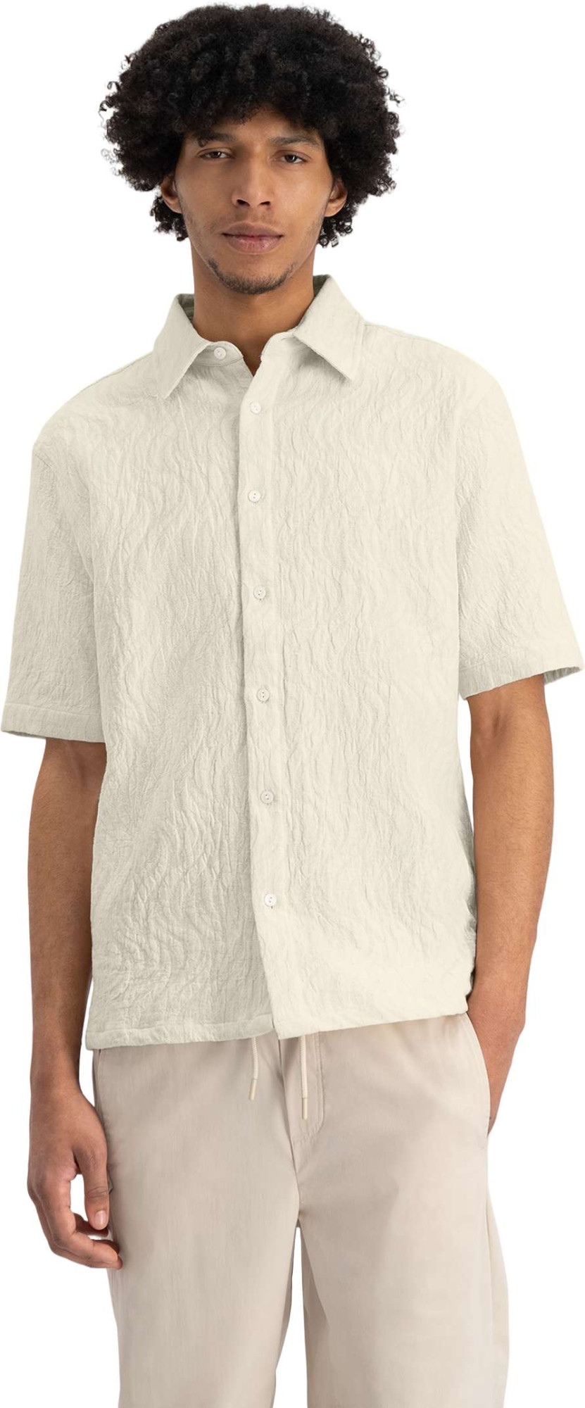 Law of the sea Stag jacquard shirt