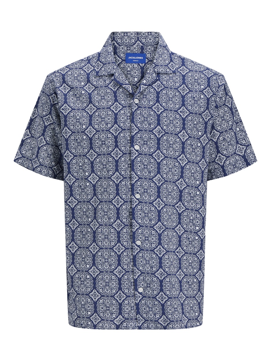 Jack & Jones Jorseersucker aop shirt ss dessin