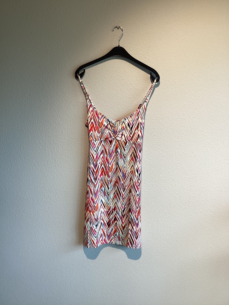 Geisha Dress spaghetti jersey aop color