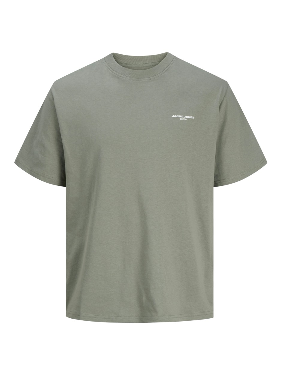 Jack & Jones Jcolido photo back tee ss crew neck olijf