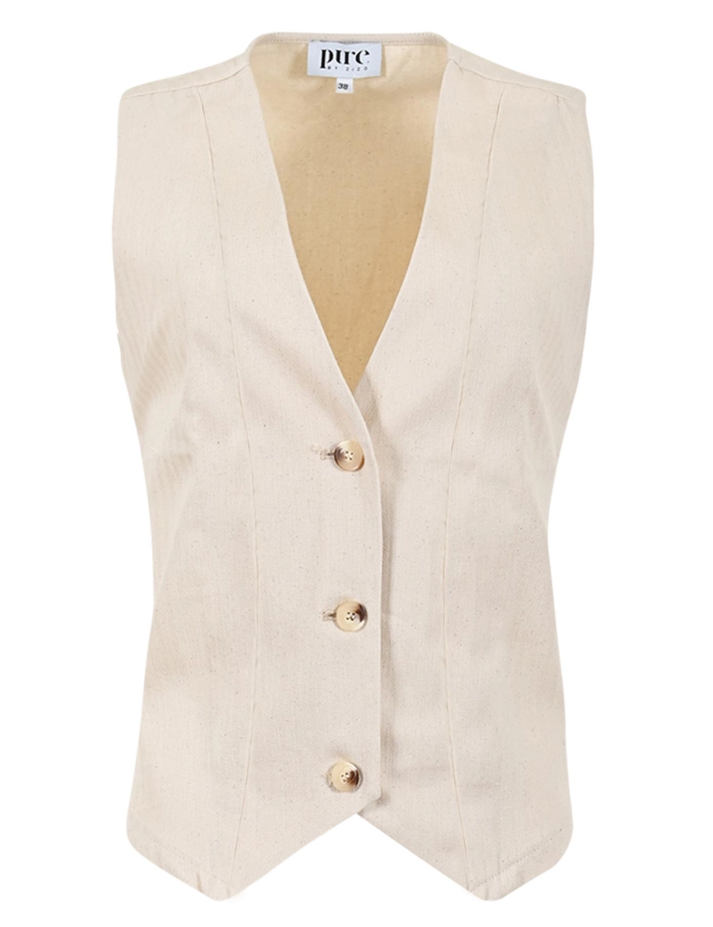 Zizo Rowani gilet sp25.rwi.014 coconut milk