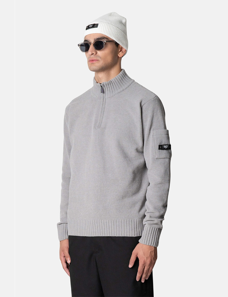 Quotrell Combat knitted halfzip