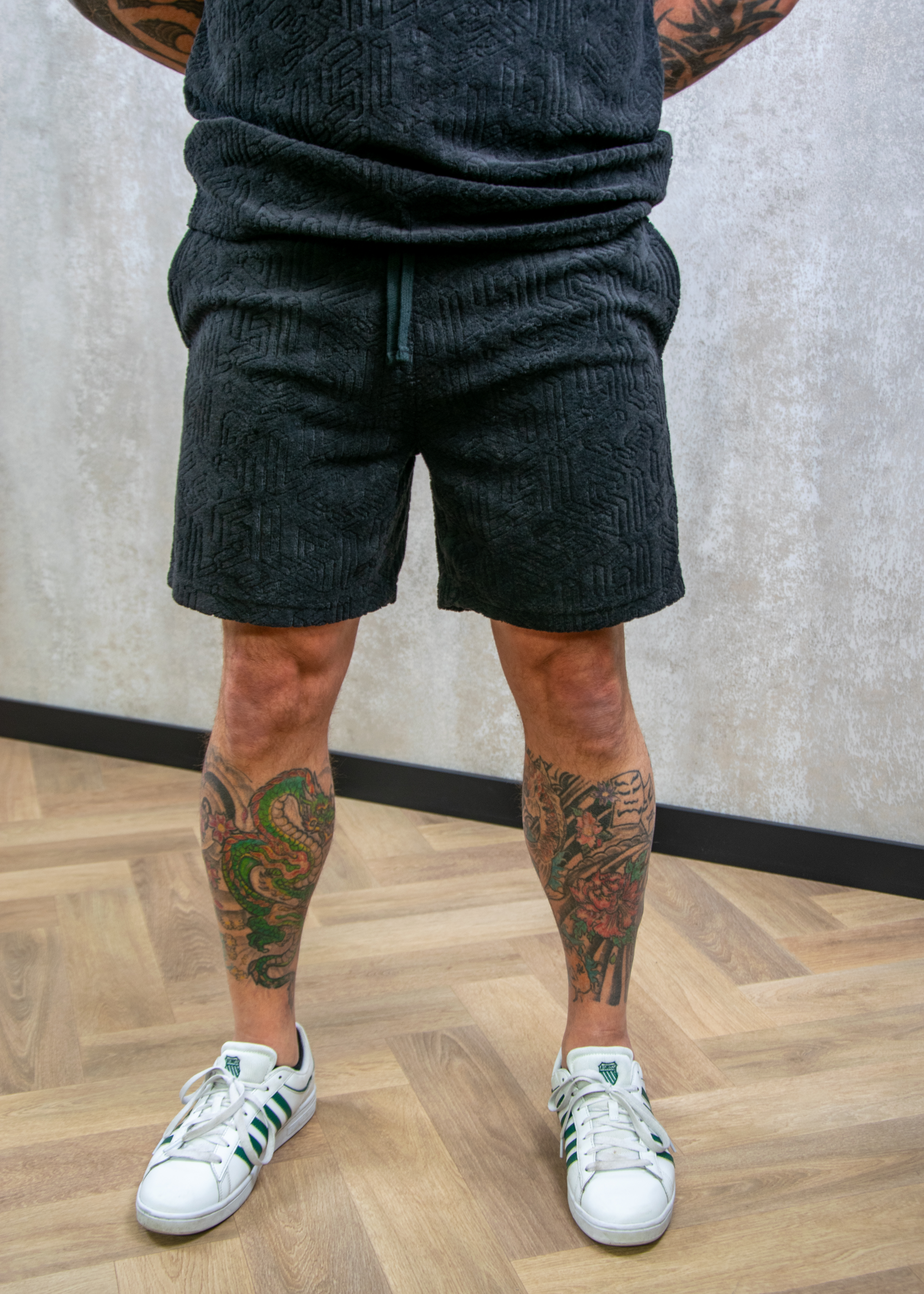 Lyle and Scott Emblem towelling shorts