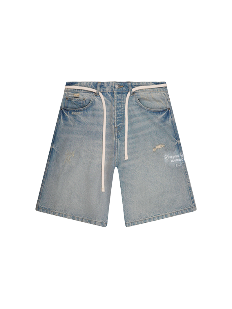 Quotrell Ray denim shorts