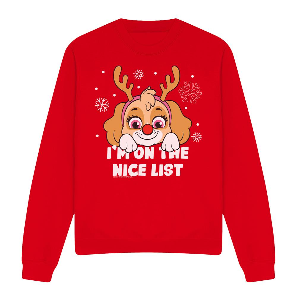 PAW Patrol Unisex volwassenen nice christmas skye sweatshirt