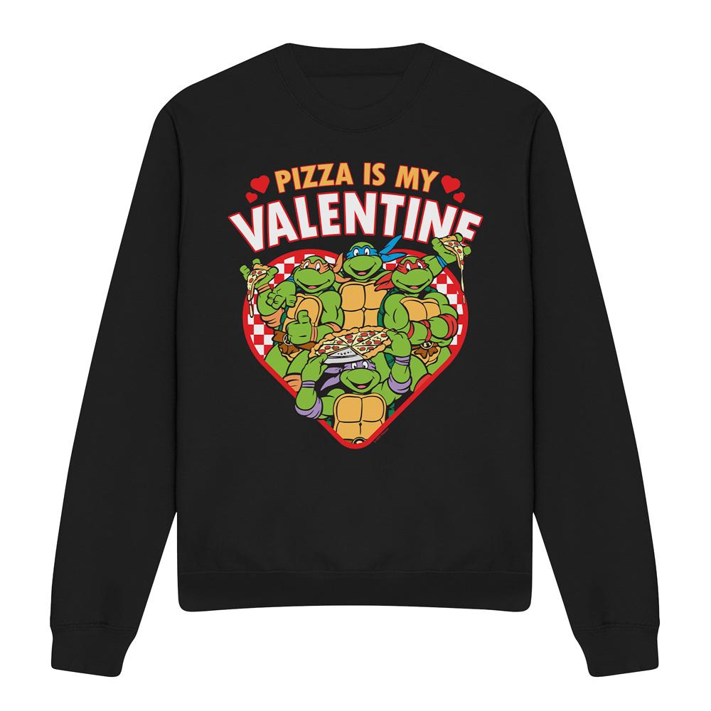 Teenage mutant ninja Turtles Volwassen uniseks pizza is my valentine sweatshirt