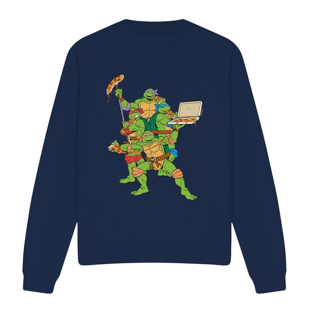 Teenage mutant ninja Turtles Unisex pizza party sweatshirt voor volwassenen