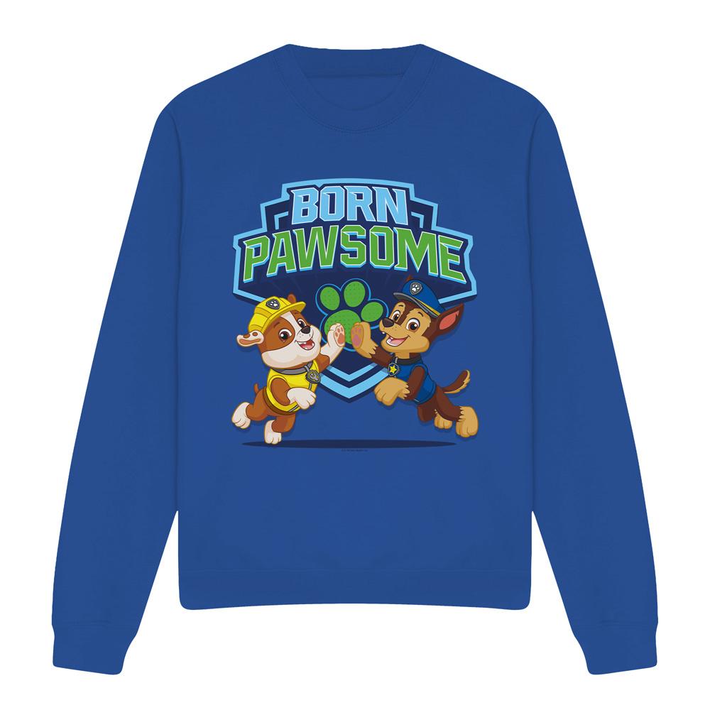 PAW Patrol Unisex volwassen born pawsome sweatshirt