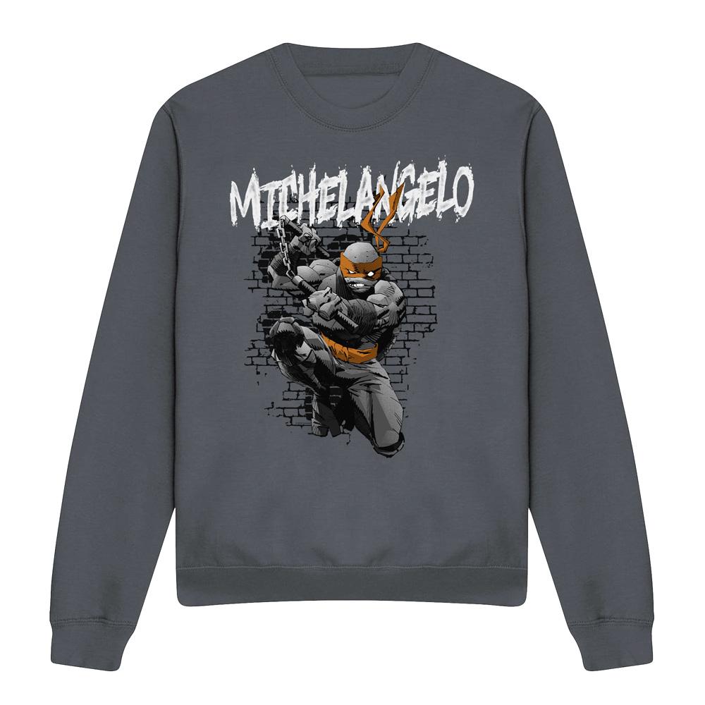 Teenage mutant ninja Turtles Unisex michelangelo sweatshirt voor volwassenen