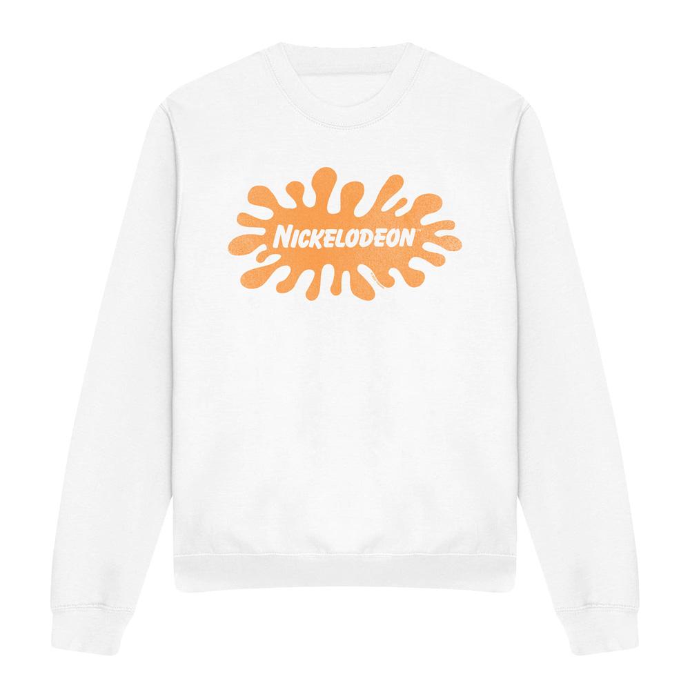 Nickelodeon Unisex retro splat logo sweatshirt voor volwassenen