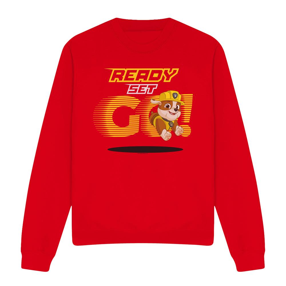 PAW Patrol Unisex volwassen ready set go! rubble sweatshirt