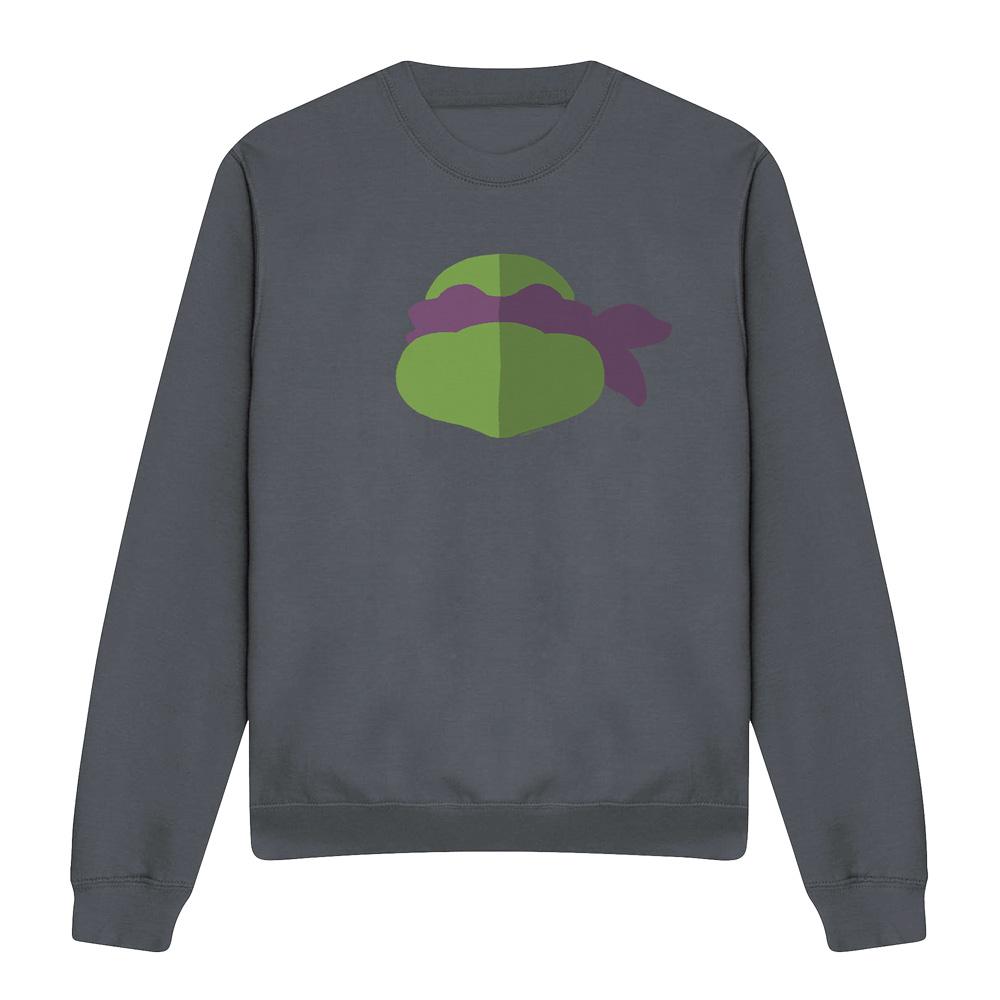 Teenage mutant ninja Turtles Uniseks donatello gezicht sweatshirt voor volwassenen