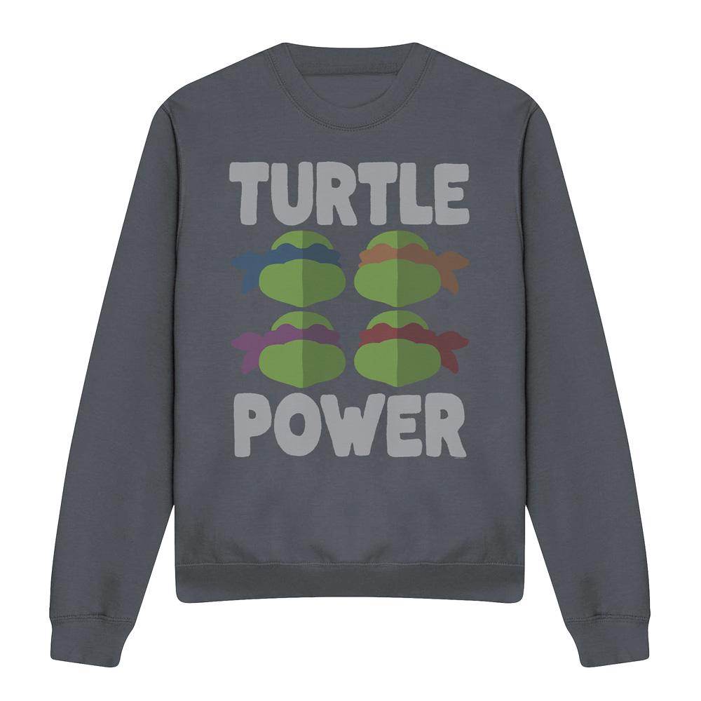 Teenage mutant ninja Turtles Uniseks adult turtle power gezichten sweatshirt