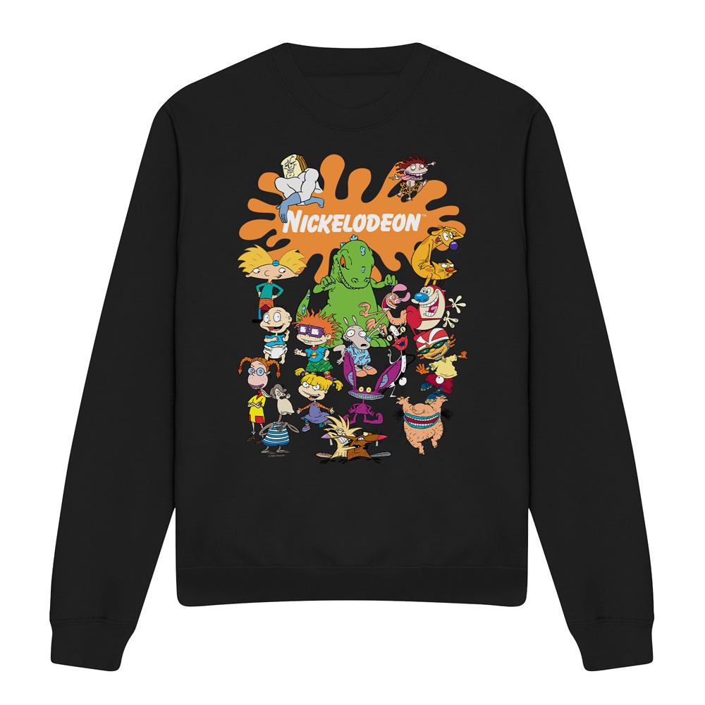 Nickelodeon Unisex splat groep sweatshirt voor volwassenen