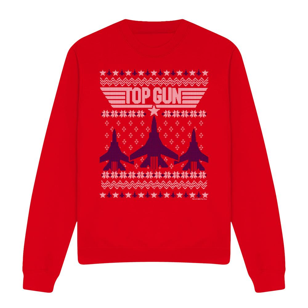 Top gun Uniseks lelijke straaljager kerstmis sweatshirt voor volwassenen