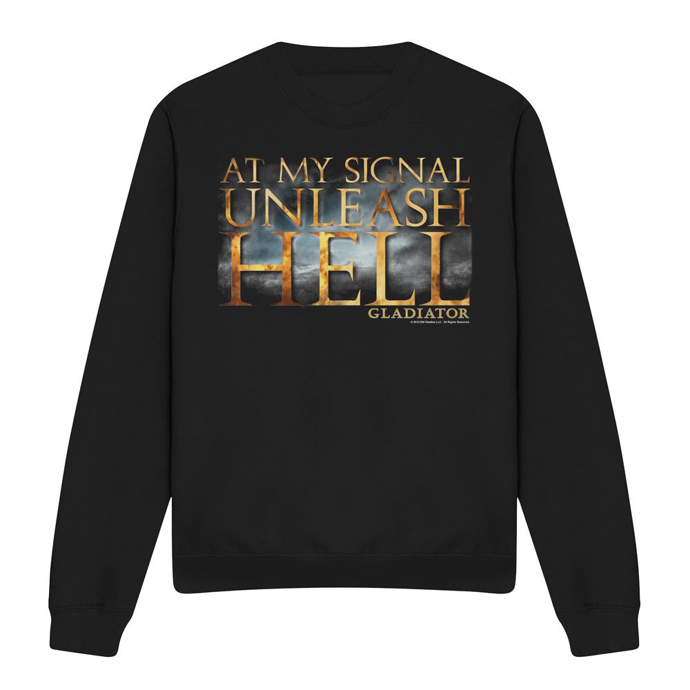 Gladiator Unisex unleash hell sweatshirt voor volwassenen