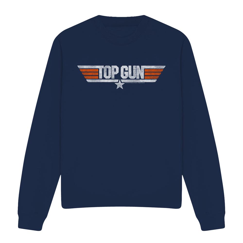 Top gun Uniseks sweatshirt met onderstreept logo voor volwassenen