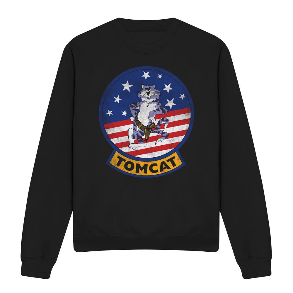 Top gun Uniseks tomcat logo sweatshirt voor volwassenen