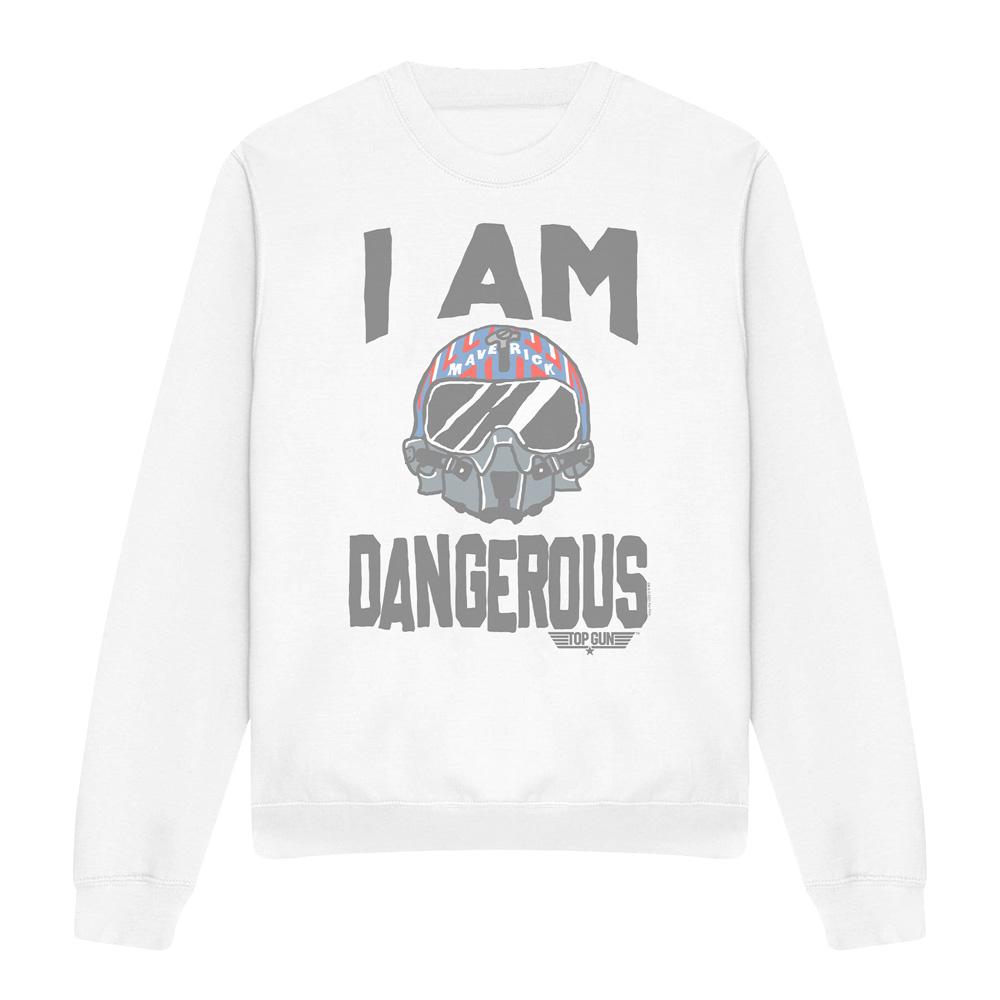 Top gun Uniseks volwassen i am dangerous sweatshirt