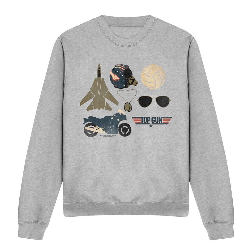 Top gun Unisex items sweatshirt voor volwassenen