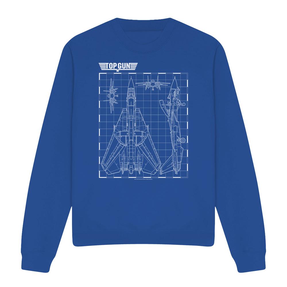 Top gun Schematische sweater voor volwassenen