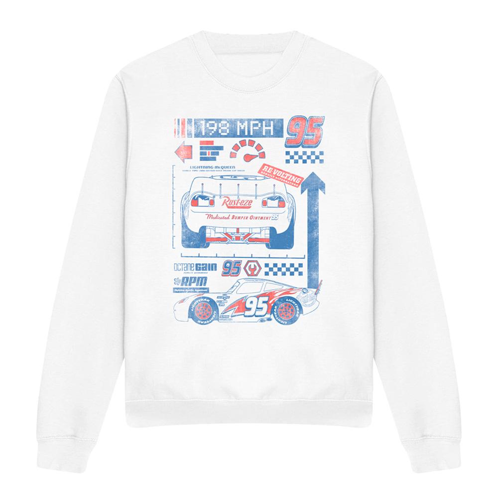 Cars Unisex volwassene 198 mph bliksem mcqueen sweatshirt