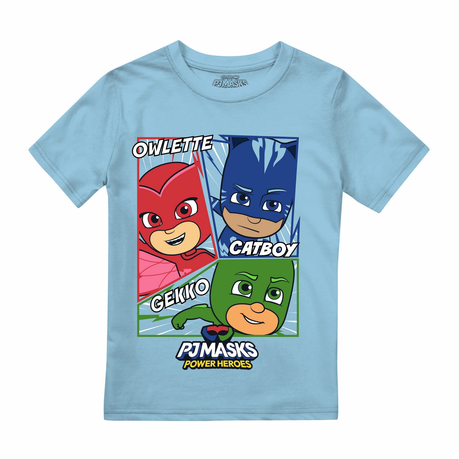 PJ masks Jongens striphelden t-shirt