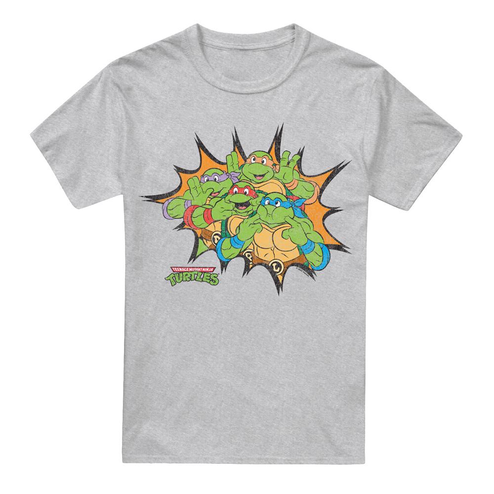Teenage mutant ninja Turtles Heren grappig gezicht schildpadden t-shirt