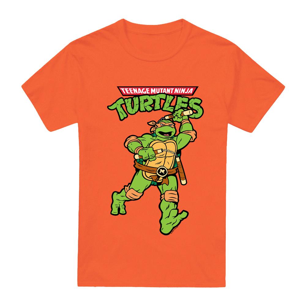 Teenage mutant ninja Turtles Heren michelangelo retro t-shirt