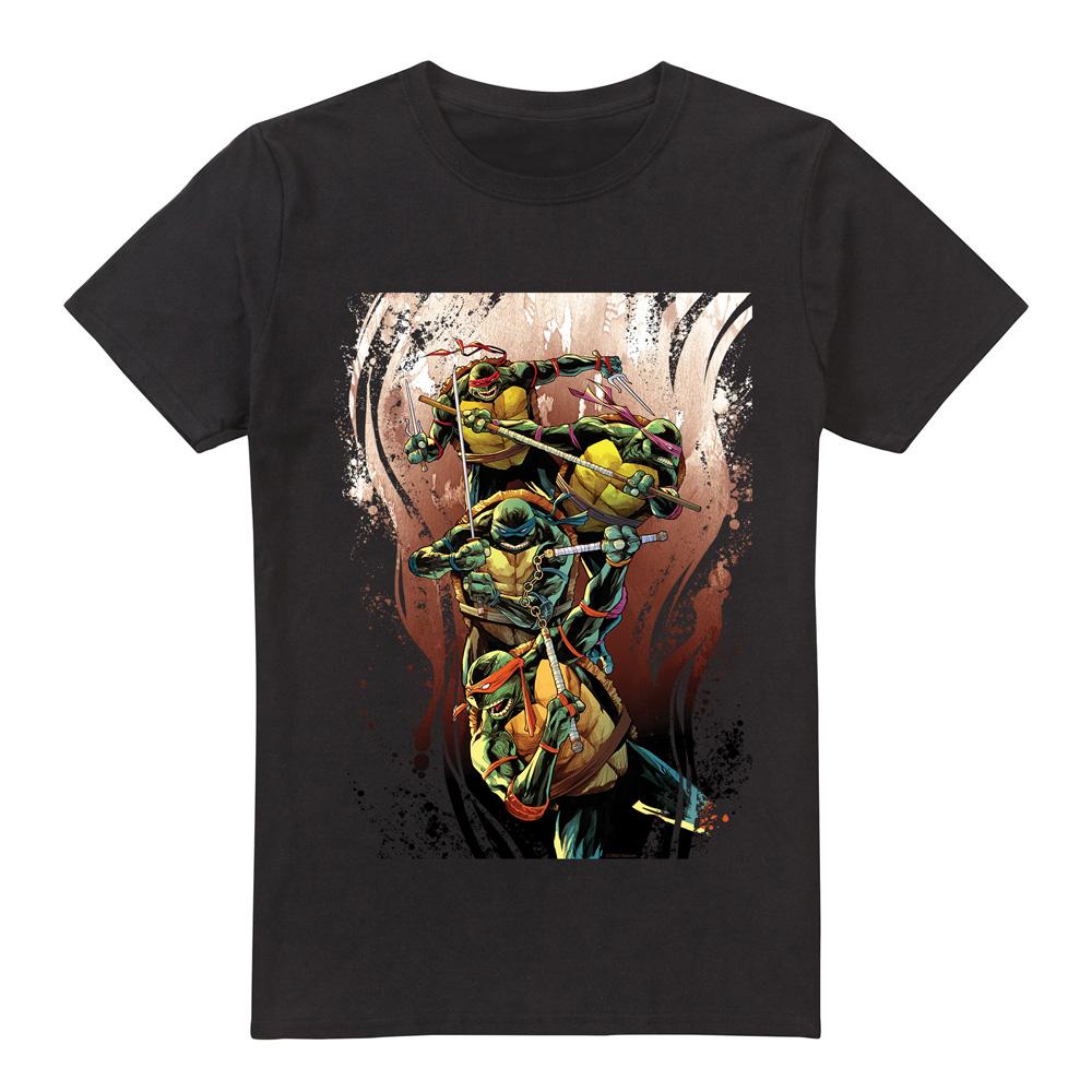 Teenage mutant ninja Turtles Heren regenboogstrijders t-shirt