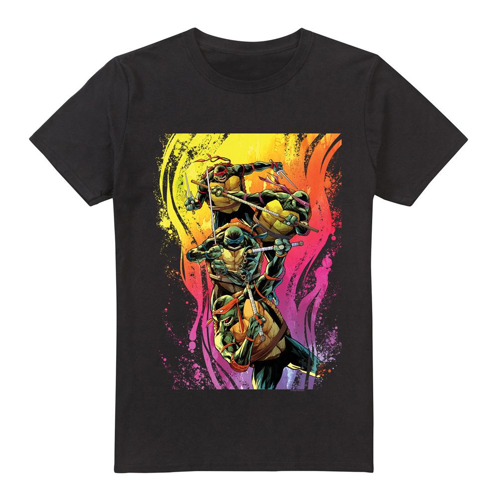 Teenage mutant ninja Turtles Heren warm rainbow warriors t-shirt