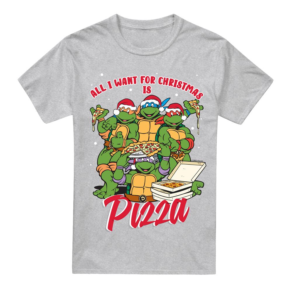 Teenage mutant ninja Turtles Heren pizza kerstmis t-shirt