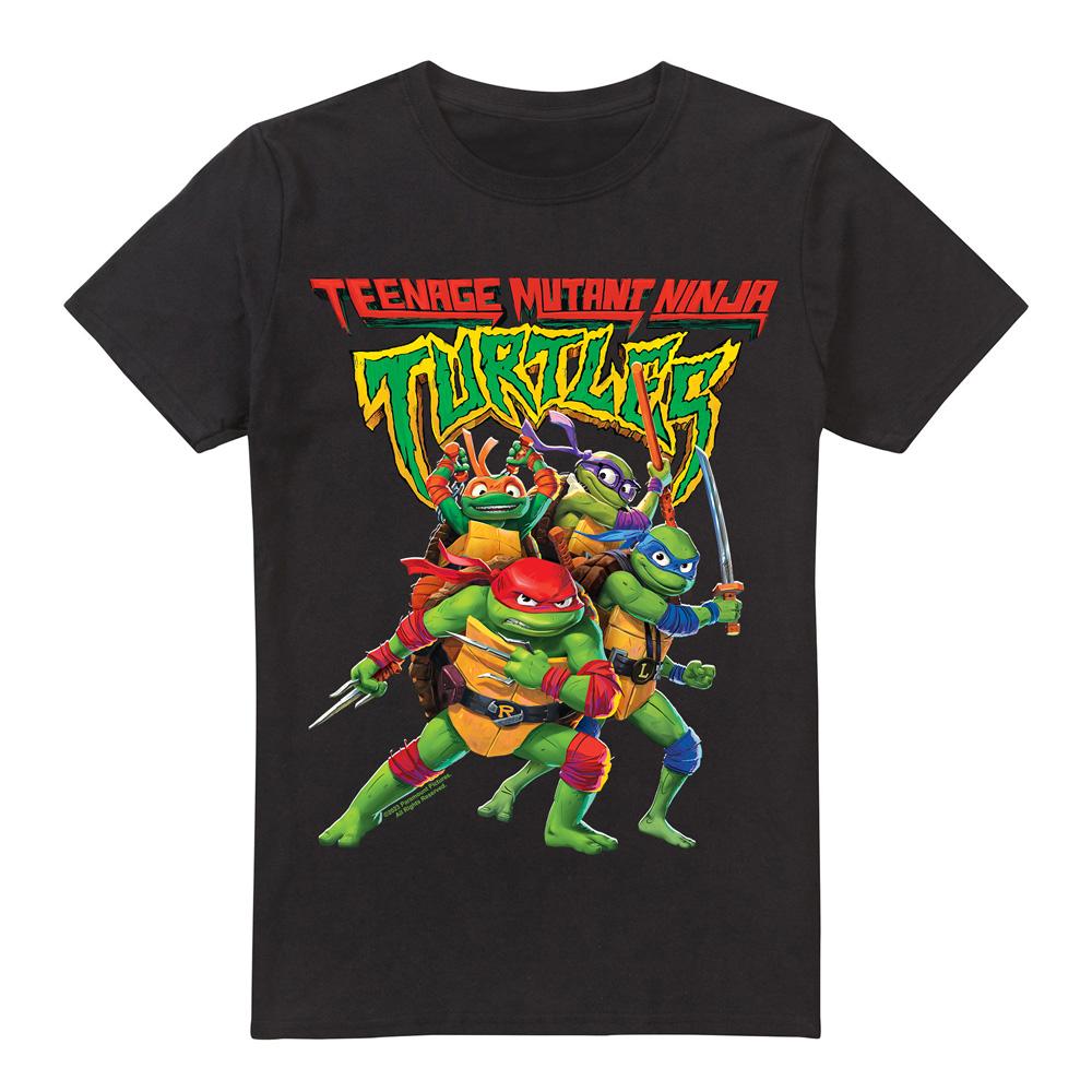 Teenage mutant ninja Turtles Heren mutant mayhem logo groep t-shirt