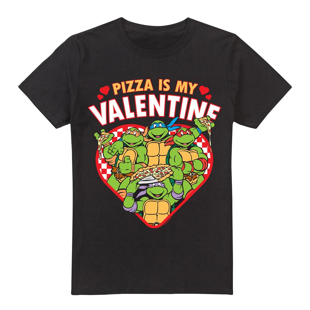 Teenage mutant ninja Turtles Heren pizza is mijn valentijn t-shirt
