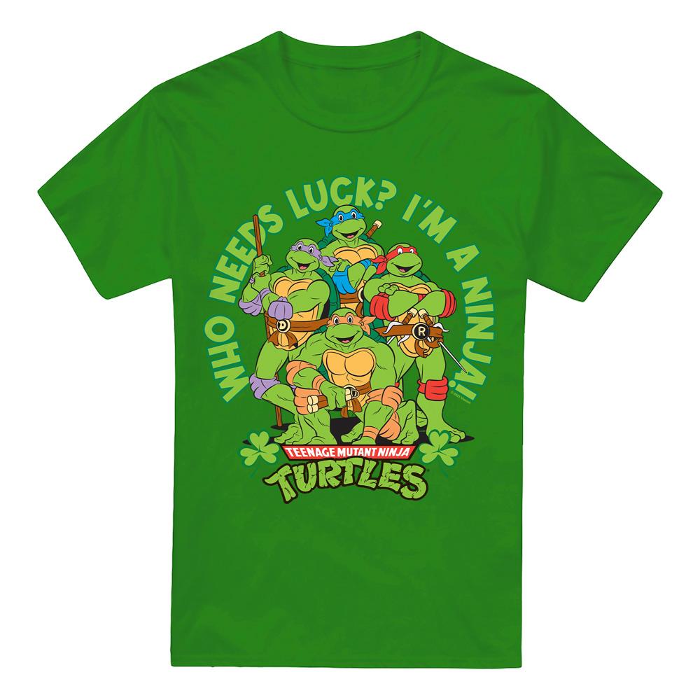 Teenage mutant ninja Turtles Heren who needs luck st patricks day t-shirt