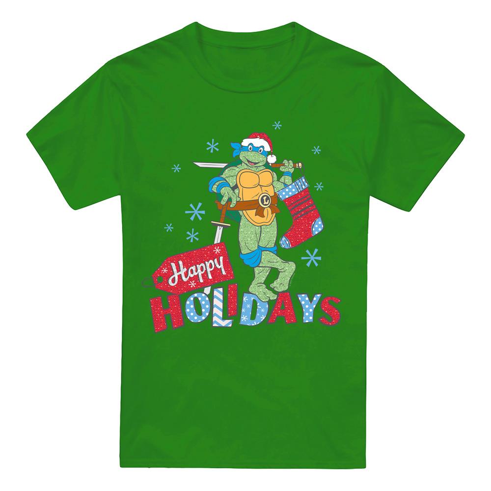 Teenage mutant ninja Turtles Heren vrolijk feestdagen sprankelend kerst-t-shirt