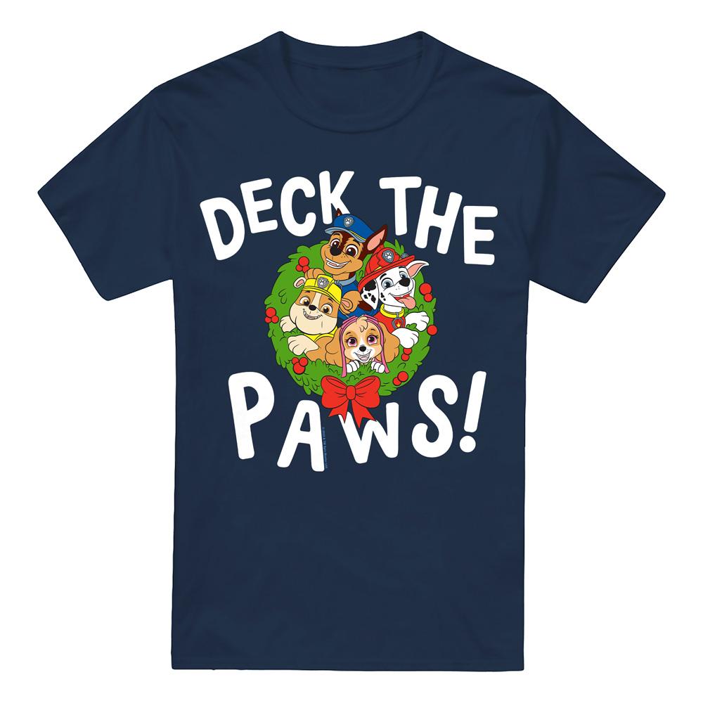 PAW Patrol Heren deck the paws kerst-t-shirt
