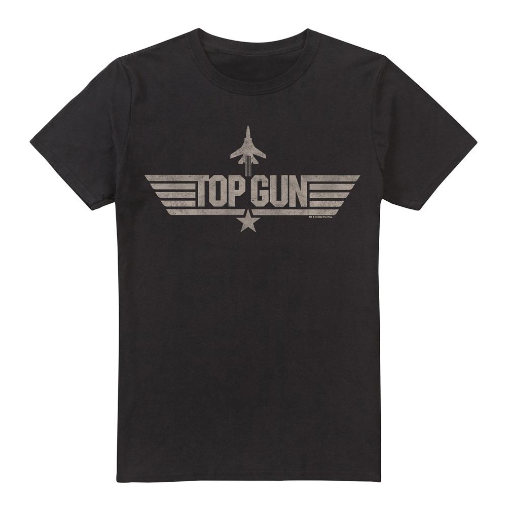 Top gun Heren monotone logo t-shirt