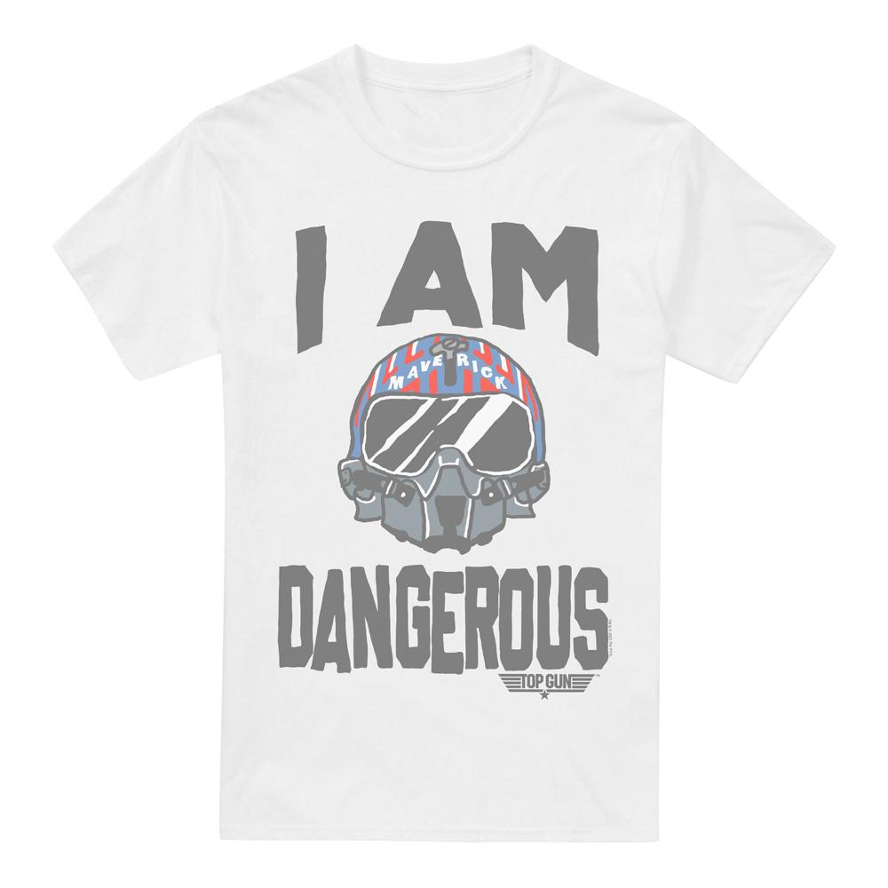 Top gun Heren ik ben gevaarlijk t-shirt
