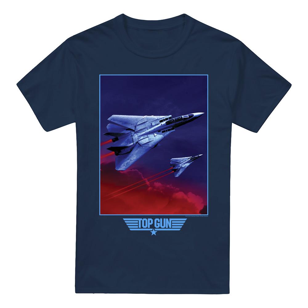 Top gun Heren wolken t-shirt