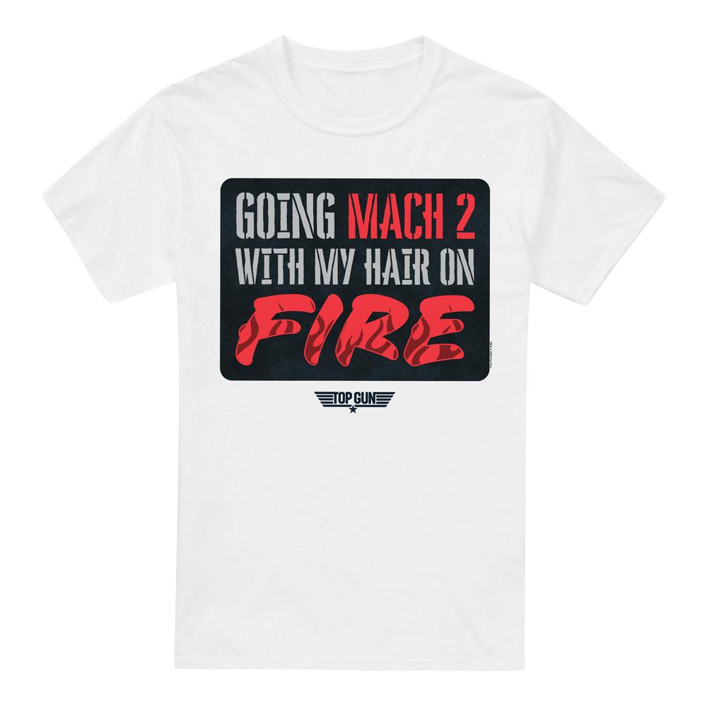 Top gun Heren mach 2 haar in brand t-shirt