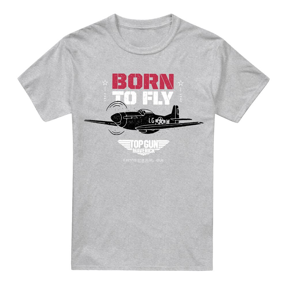 Top gun Heren born to fly t-shirt